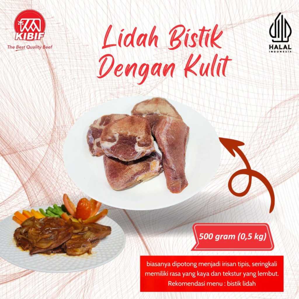 Lidah bistik Dengan Kulit 500gr