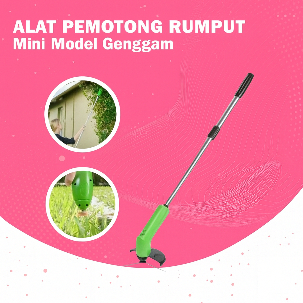 Alat Peralatan Mesin Pemotong Potong Pemangkas Pangkas Rumput Taman Listrik Portable Mini Zip Trimme