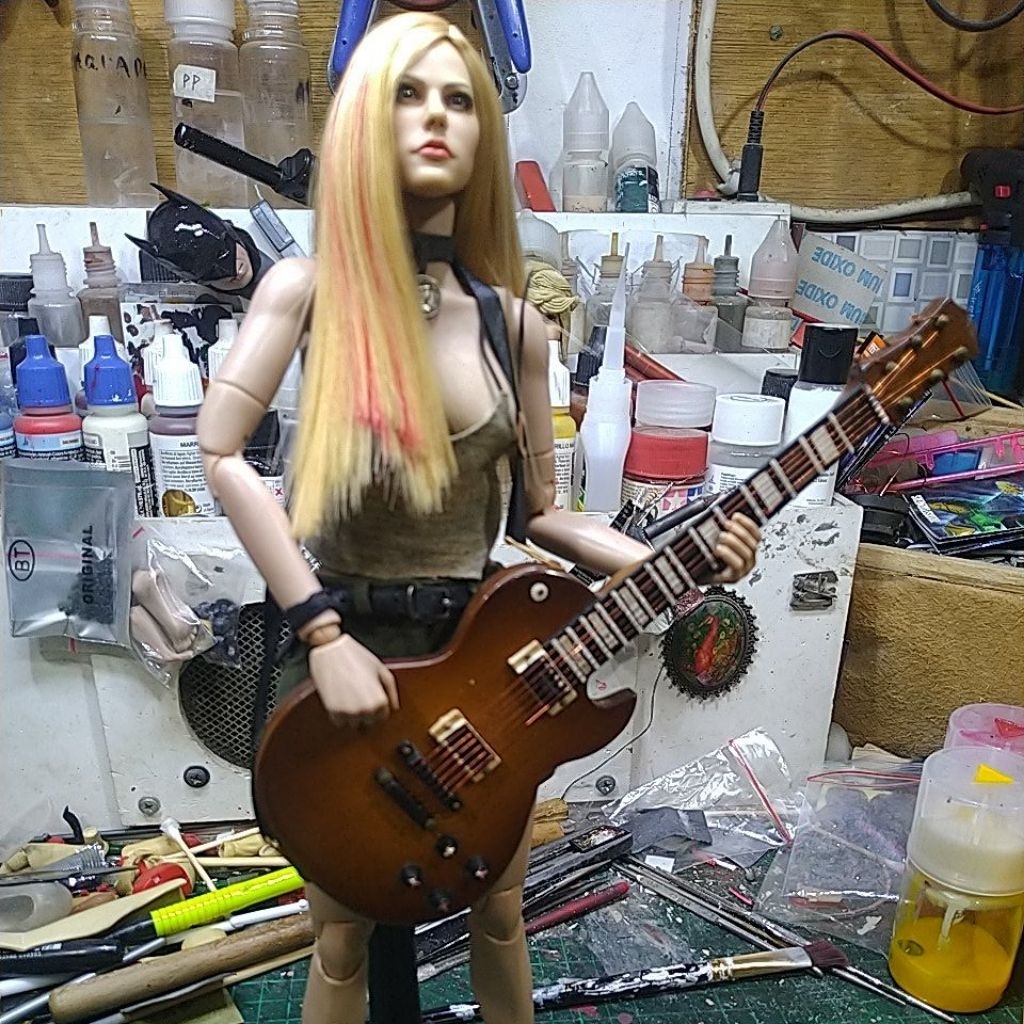 guitar aksesoris kitbash 1/6 kitbash action figure tbleague hottoys vcool 3a