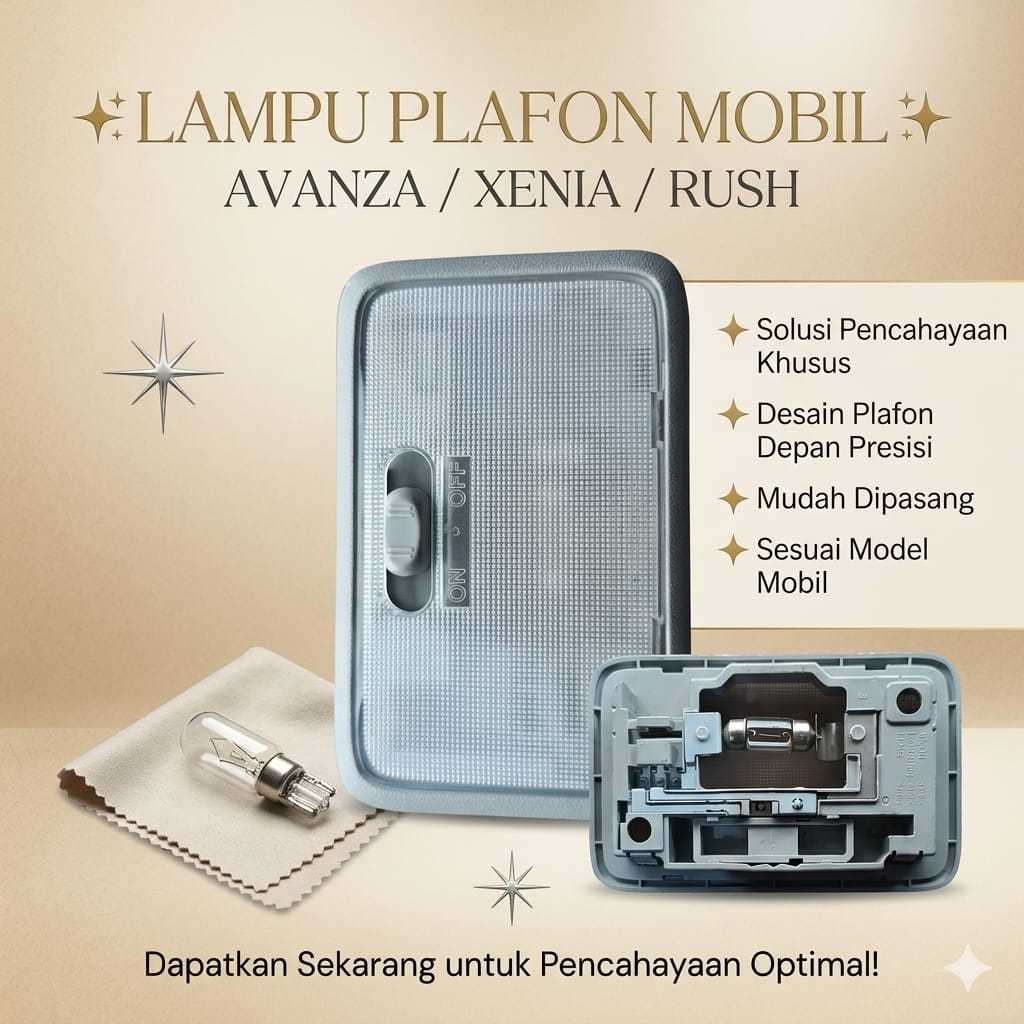 LAMPU PLAFON DEPAN AVANZA/XENIA/RUSH LAMPU PLAFON UNTUK MOBIL AVANZA