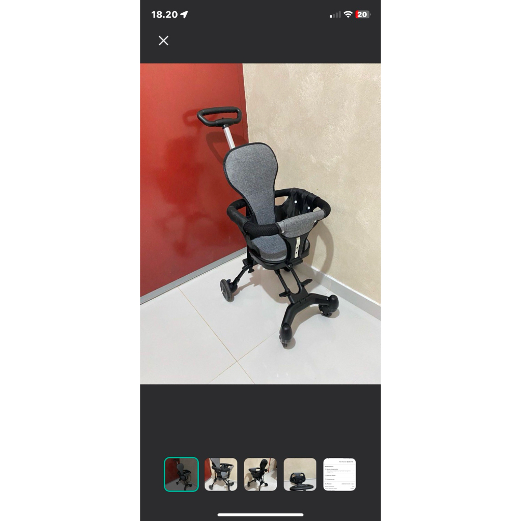 stroller lipat travelling