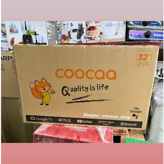 TV GOOGLE SMART COOCAA 32Z66 - ANDROID TV COOCAA 32 INCH - TV COOCAA ANDROID GOOGLE SMART TV - TV LE