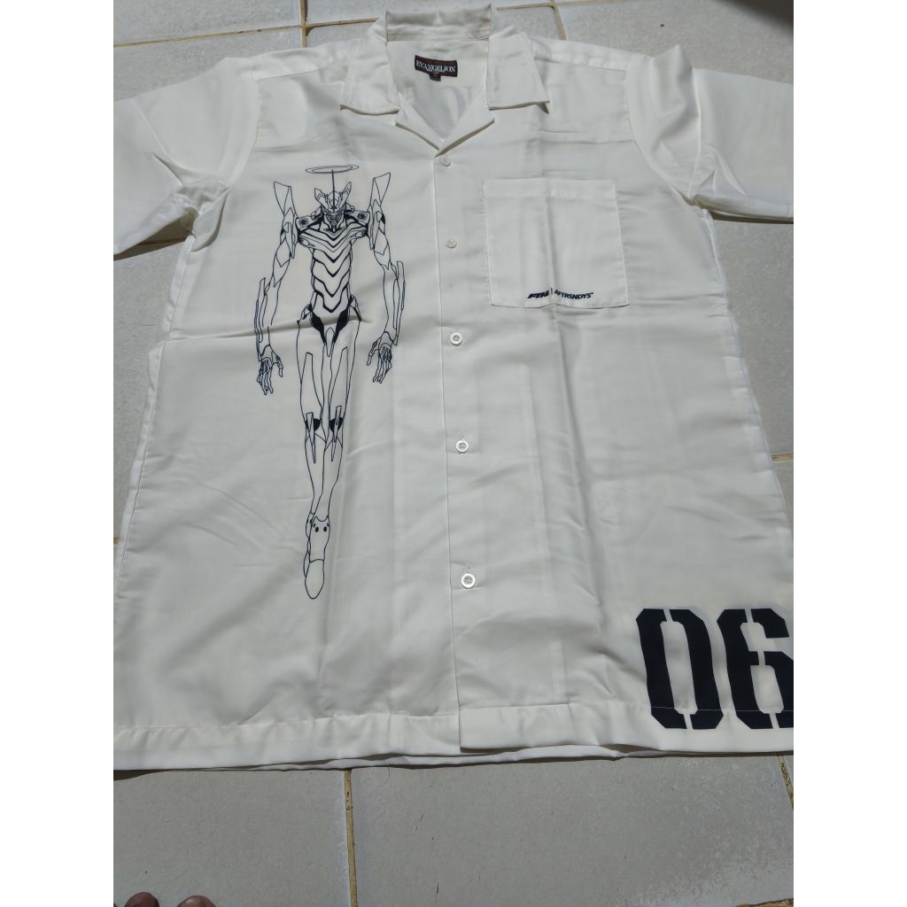 EVANGELION x AFTRSNDYS x FTH Collar Shirt "Unit -06" White - XL