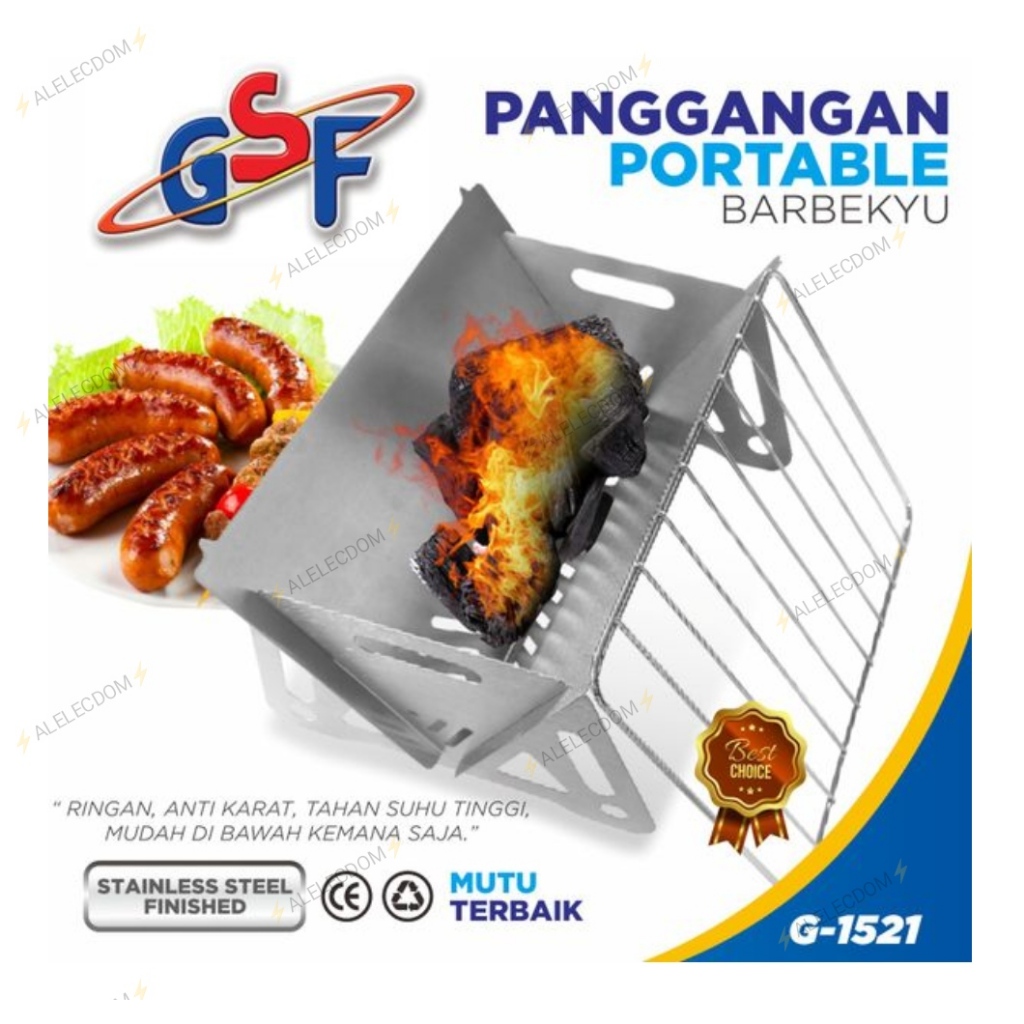 Gsf Panggangan Portable Arang G-1521 Stainless Steel