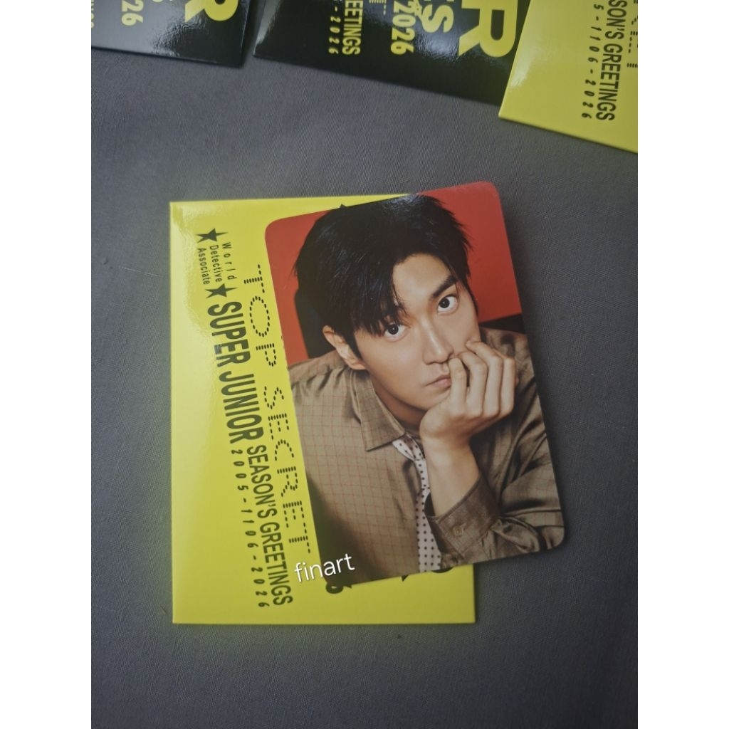[OFFICIAL PC] PHOTOCARD SUPER JUNIOR TRADING CARD A VER. 2026 SEASON GREETING MD TC SG26 (SIWON)