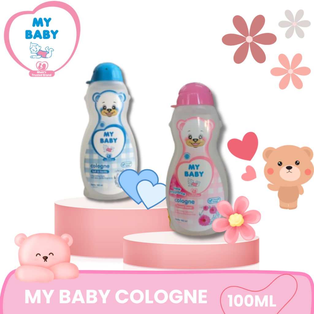 MY baby Cologne Sweet Floral 100ml / My Baby Cologne Soft & Gentel 100ml / My baby Cologne biru 100m