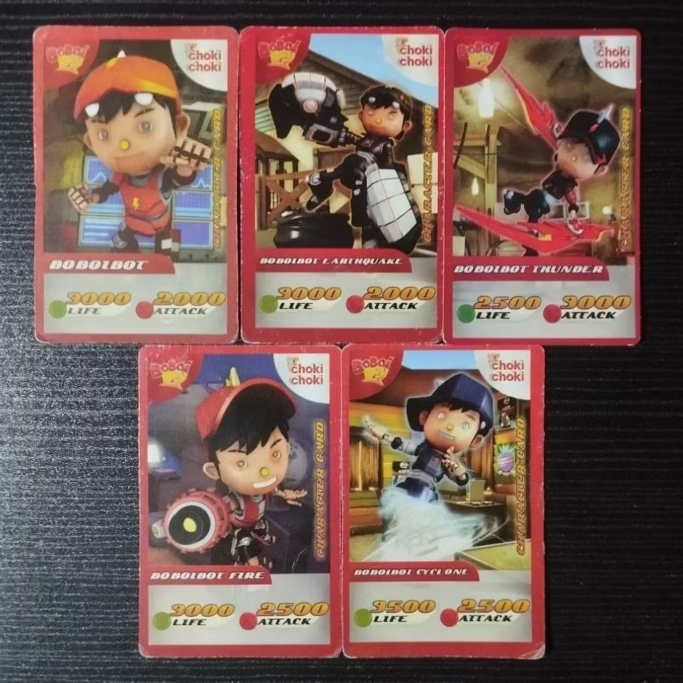 Kartu BoBoiBoy x Choki-Choki AR 2015
