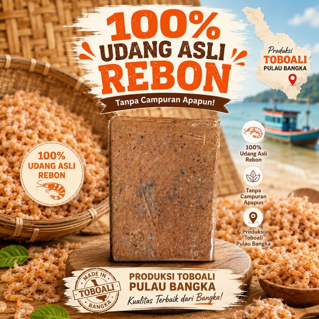 Terasi bangka udang toboali Premium terasi bangka asli super terasi bangka toboali asli