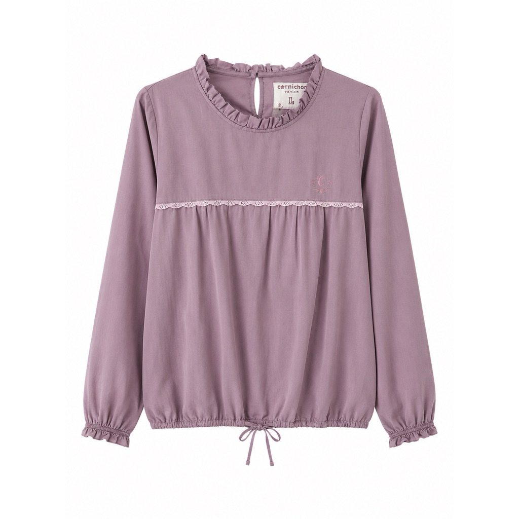 Preloved Baju Blouse Corniche Ungu Pastel