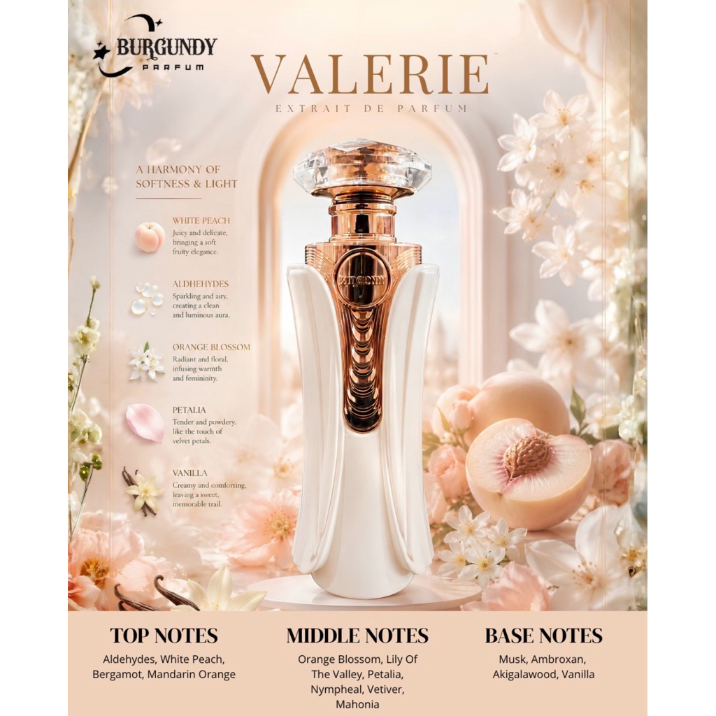 PARFUM BURGUNDY VALERIE 100 EXTRAIT DE PARFUM