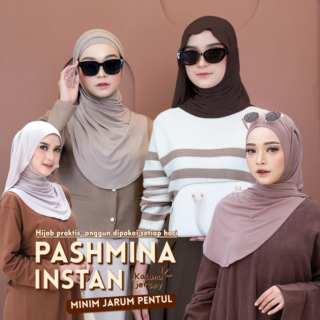 Daffahijab - Hijab Pashmina Instan Curve Kaluna Jersey