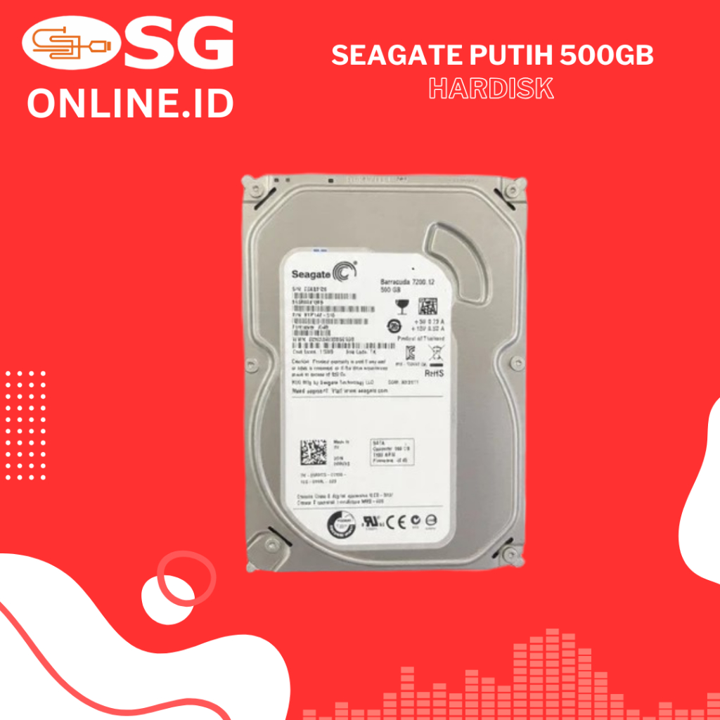 Hardisk Internal PC Seagate White 500GB