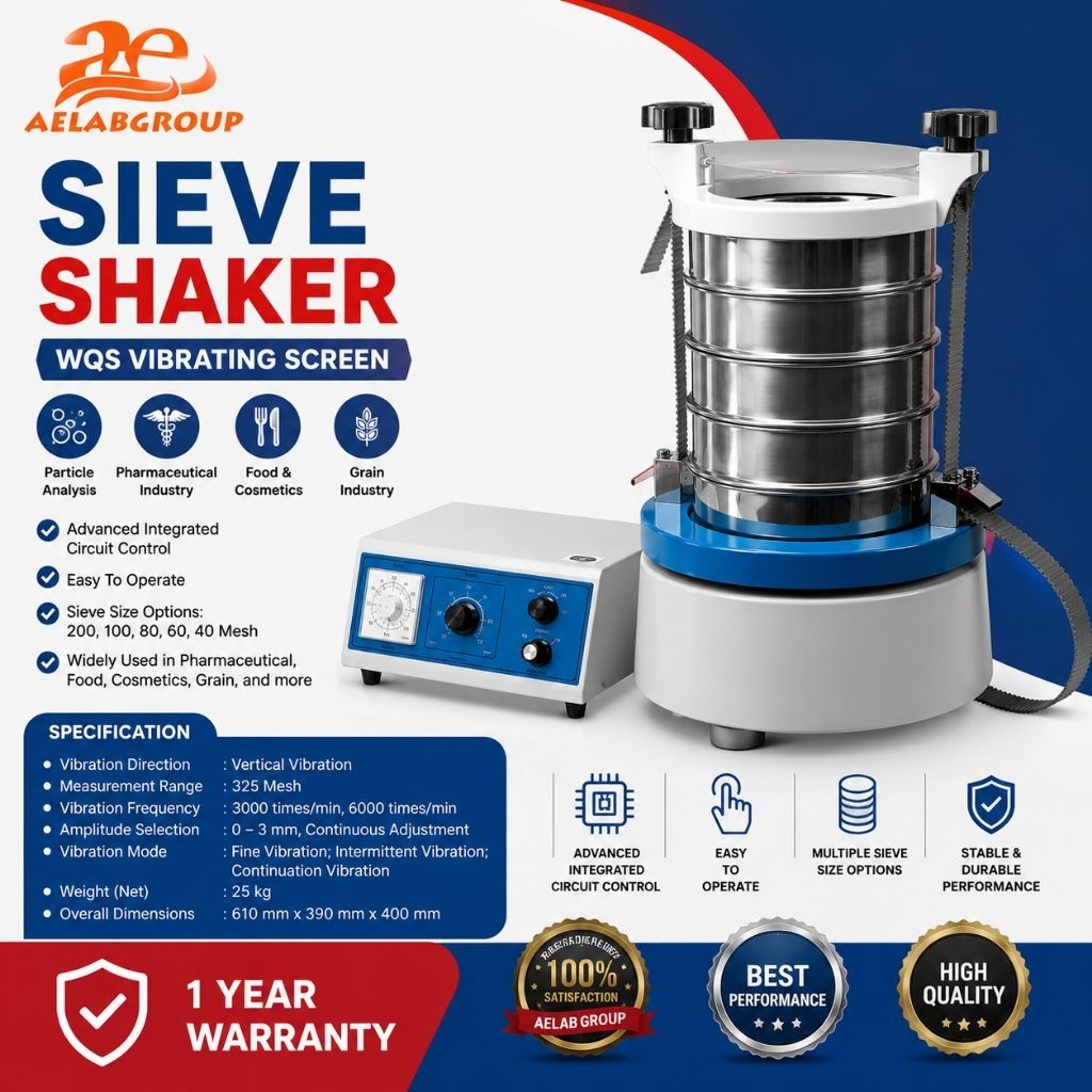 Sieve Shaker | Mesin Sieve Shaker | Sieve Shaker Vibrating Screen | AeLAB Group
