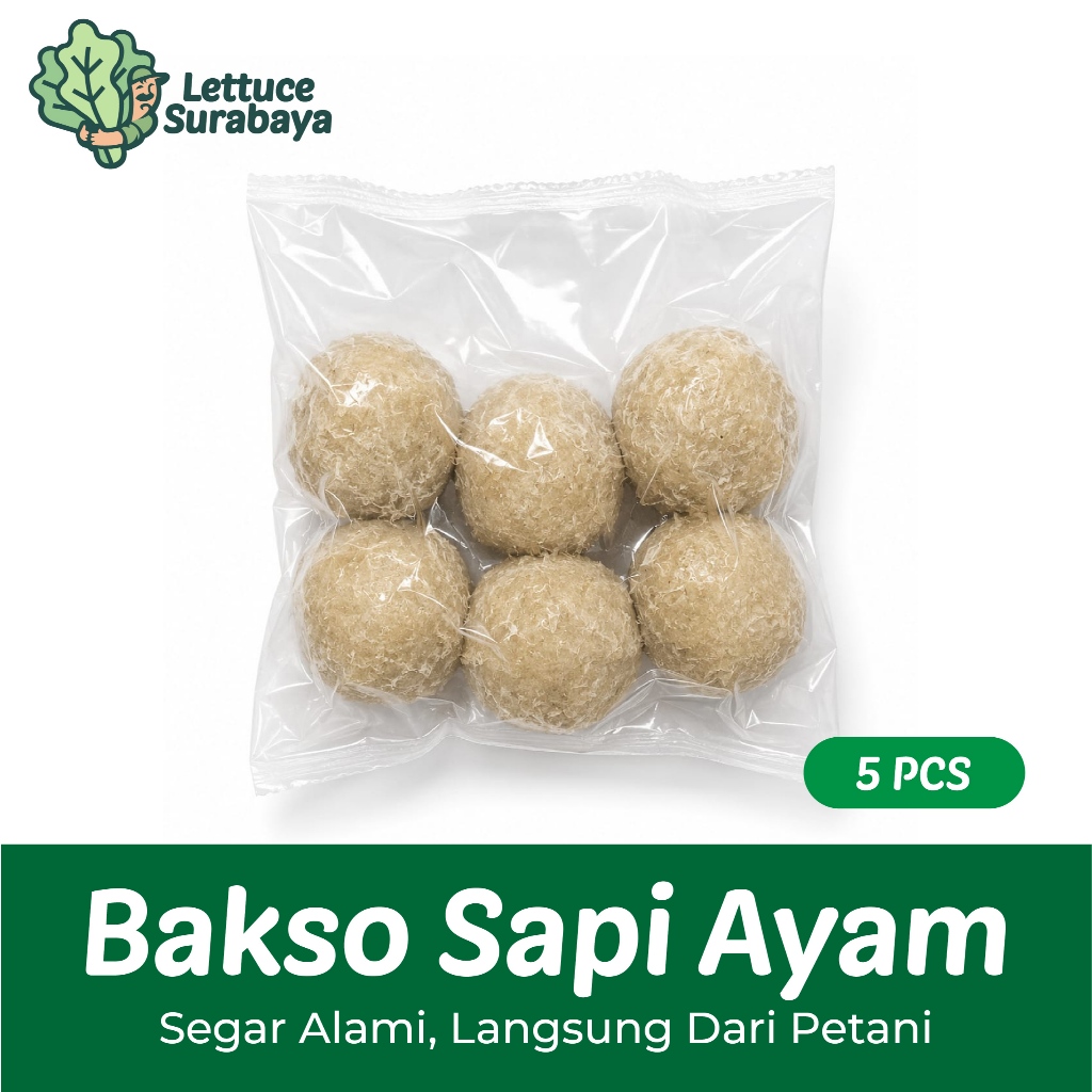Bakso Sapi Ayam Pentol Frozen Isi 5 pcs Siap Saji