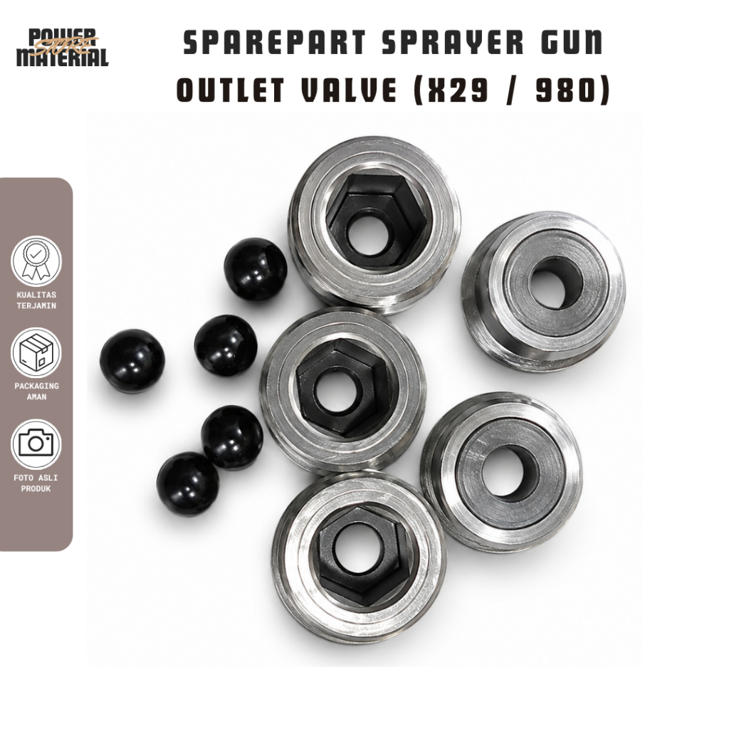 Sparepart Mesin Sprayer Gun X29 / 980 - Outlet Valve