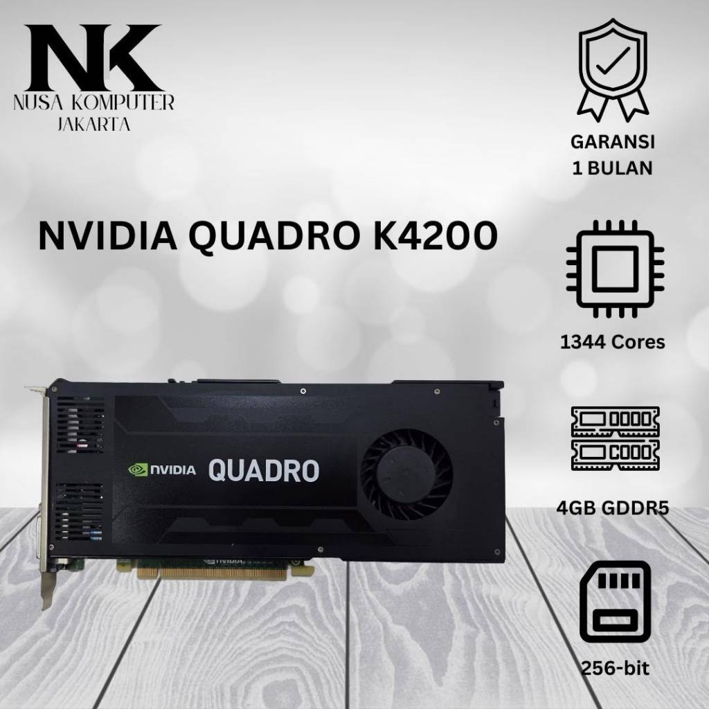 VGA NVIDIA QUADRO K4200 4GB GDDR5 256 BIT I VGA NVIDIA QUADRO K4000