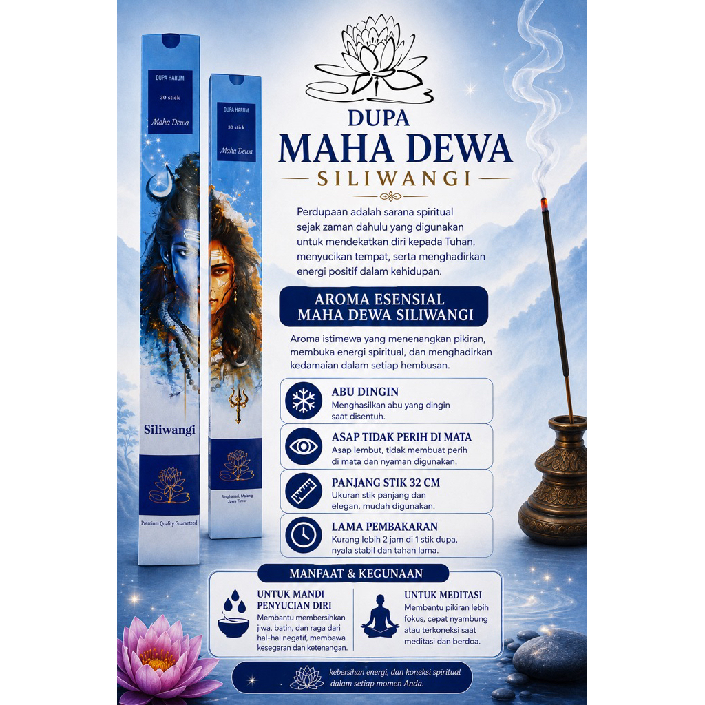 Dupa Siliwangi Aroma Esensial Maha Dewa