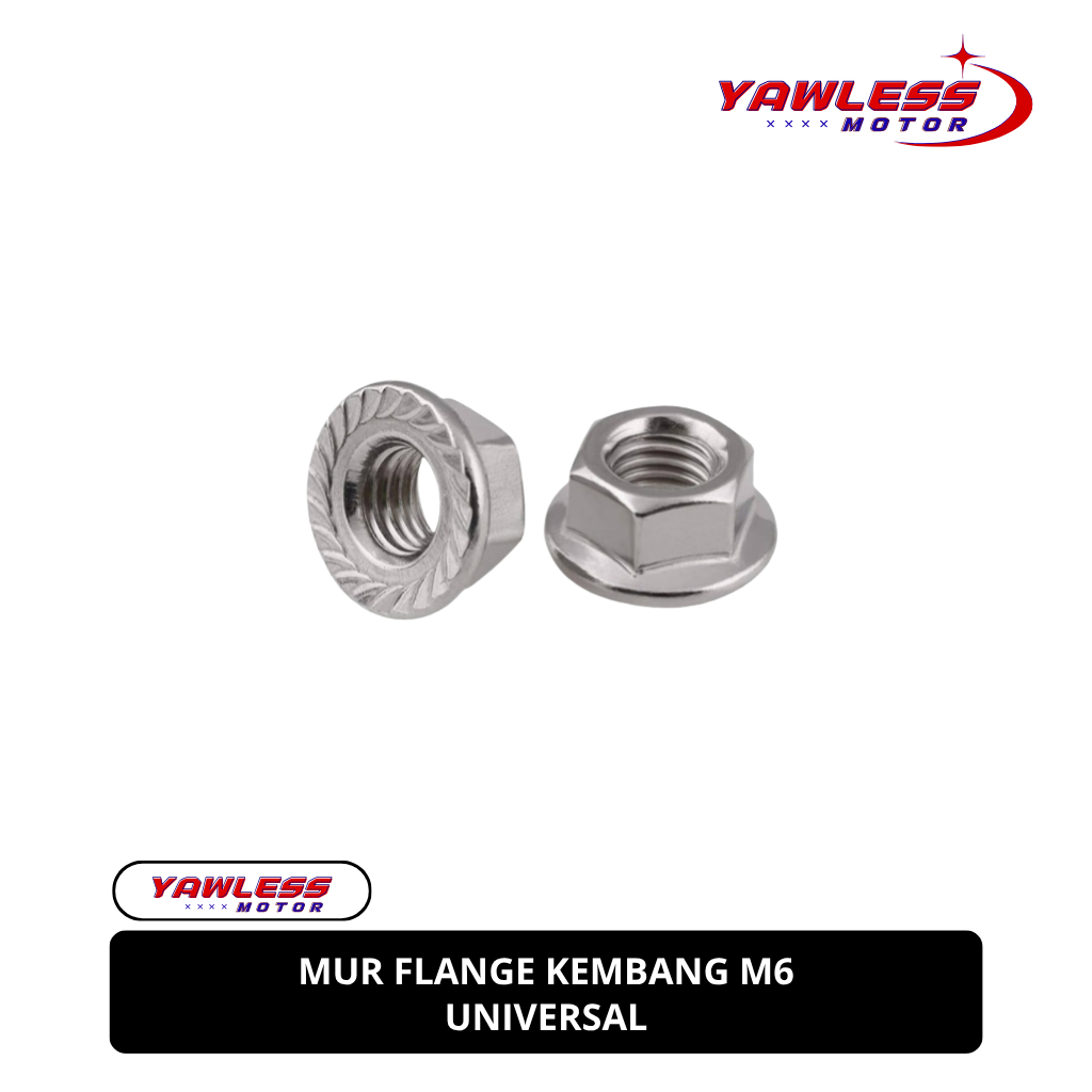 Mur Flange M6 / Flange Nut M6 Stainless SS304