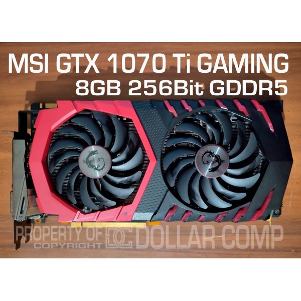 VGA CARD GPU NVIDIA GTX1070 Ti MSI GTX 1070 Ti GAMING 8GB 256Bit GDDR5 tag GTX 1070Ti GTX 1650 SUPER