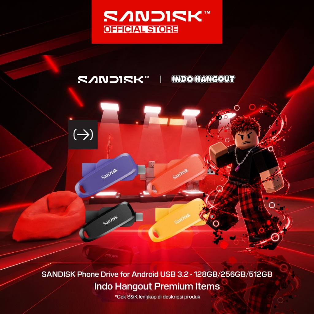 Flashdisk OTG Type C 32GB 64GB 128GB 256GB SDDDC6 SANDISK for Android  - Garansi 5 Tahun