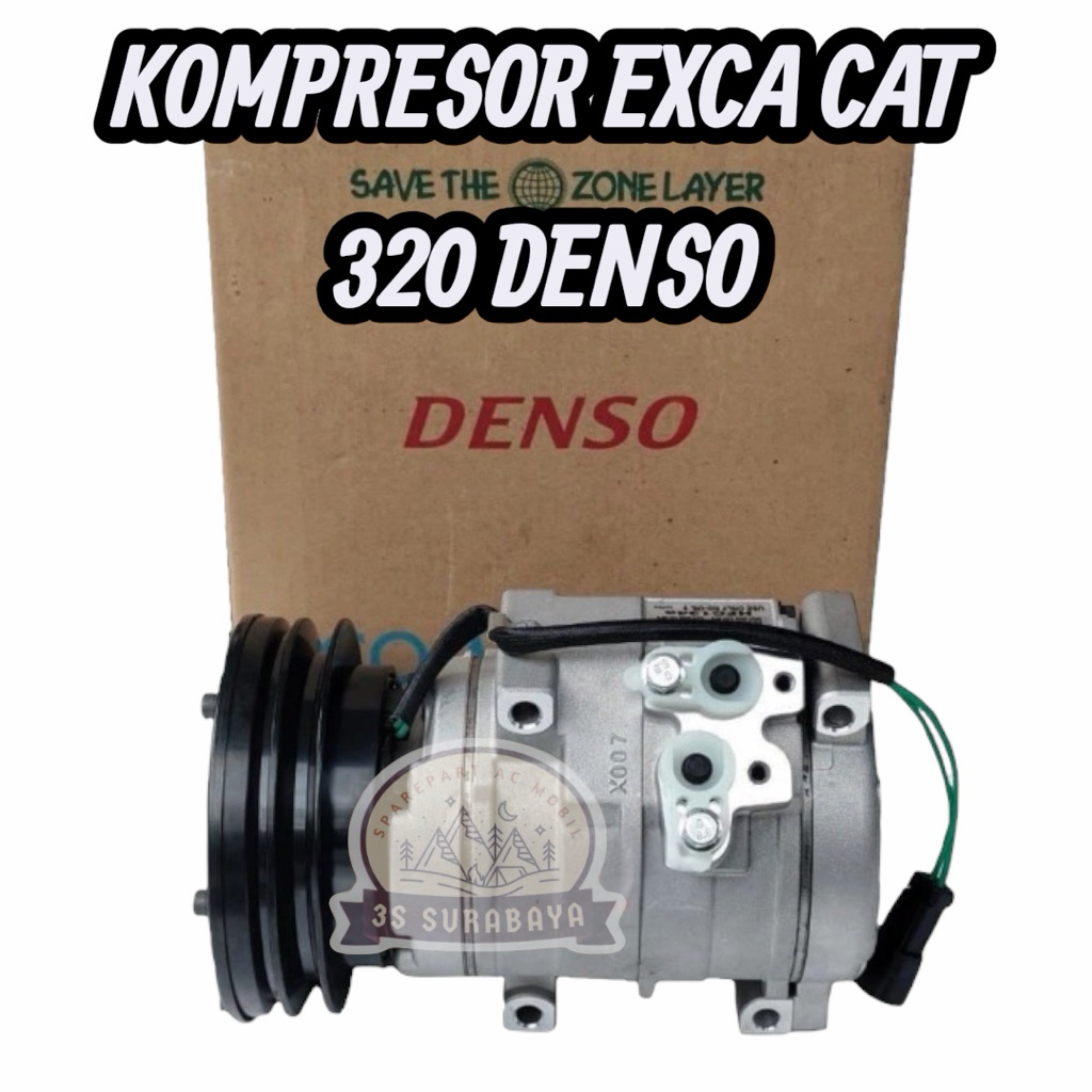 Compressor Compresor Kompressor Kompresor AC Merek DENSO ASLI ORI untuk Alat Berat Excavator Exsavat