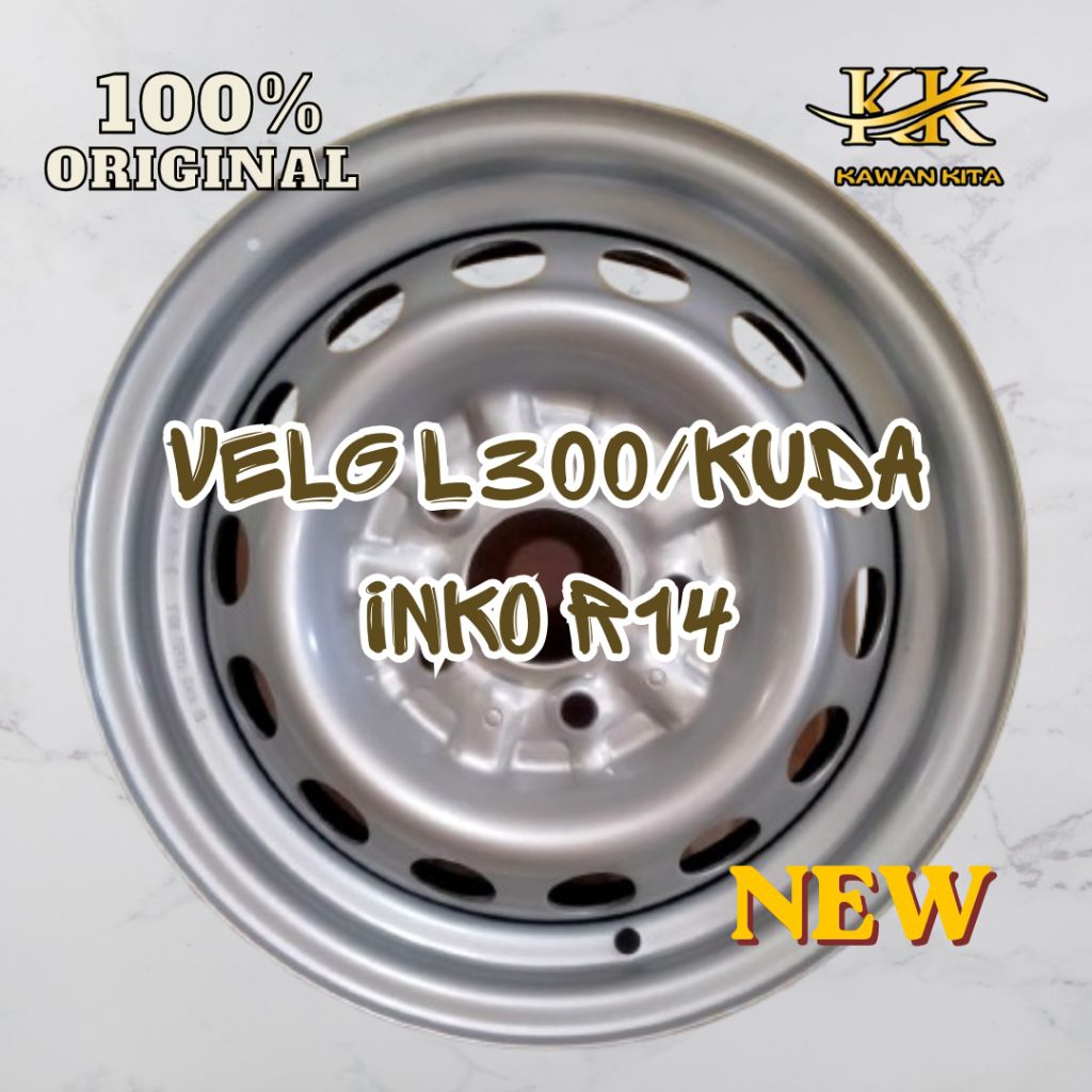Velg INKO Ring 14 L300 / Kuda - Silver, Tahan Karat, Desain Modern