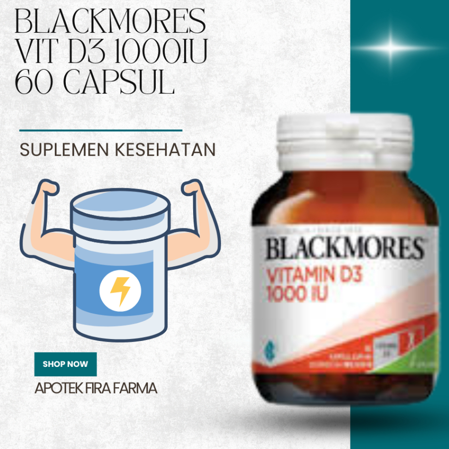 BLACKMORES VIT D3 1000IU 60 CAPSUL