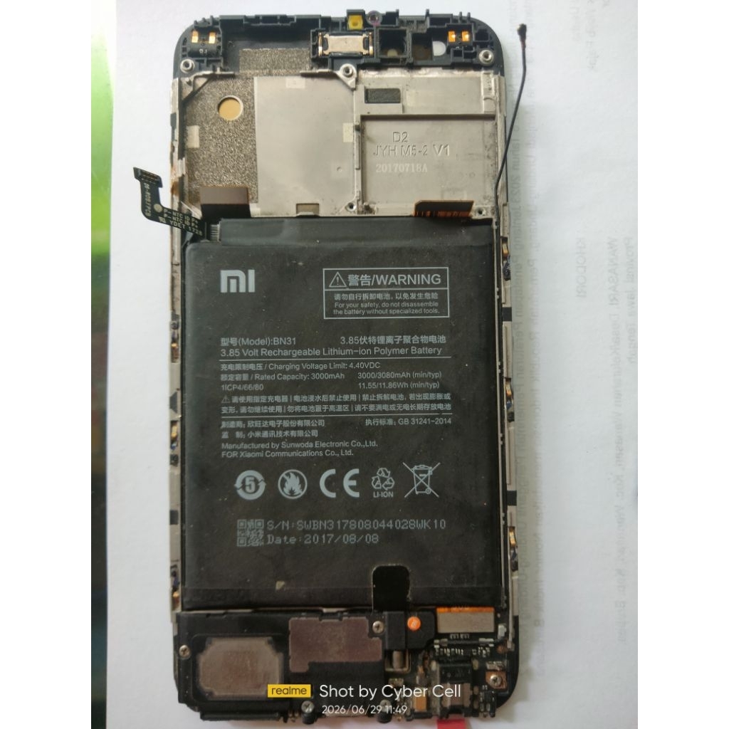Frame Redmi Mi A1
