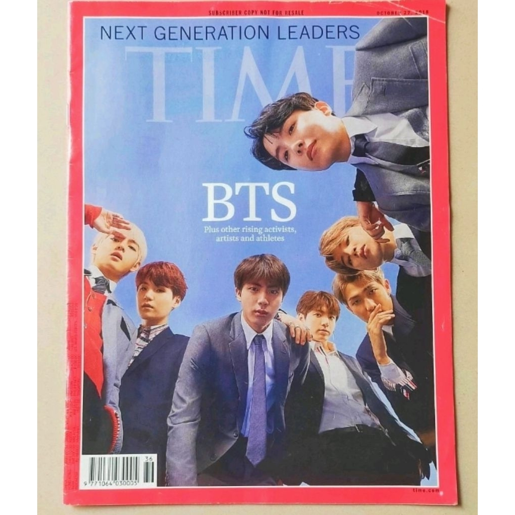 Majalah Time 22 October 2018 : Cover BTS