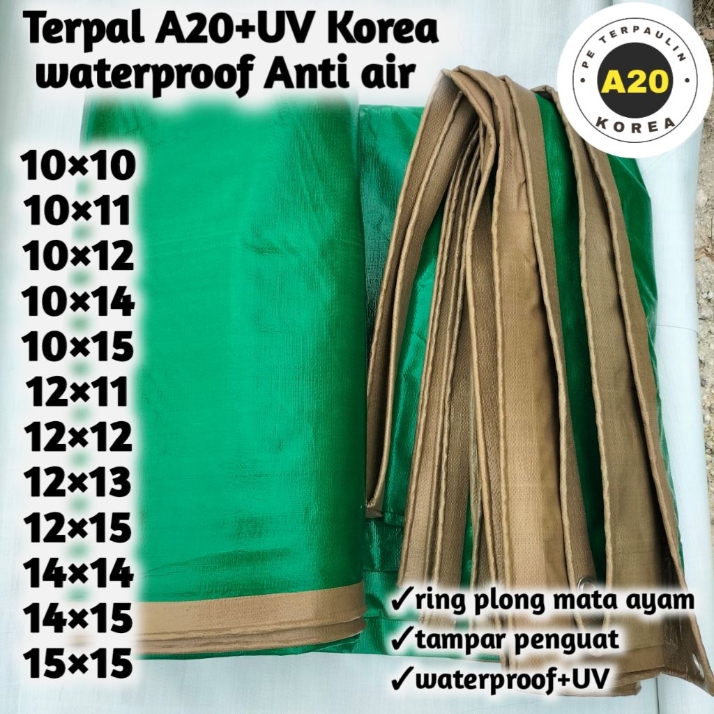 Terpal Tenda A20 Korea ukuran jumbo waterproof Anti UV