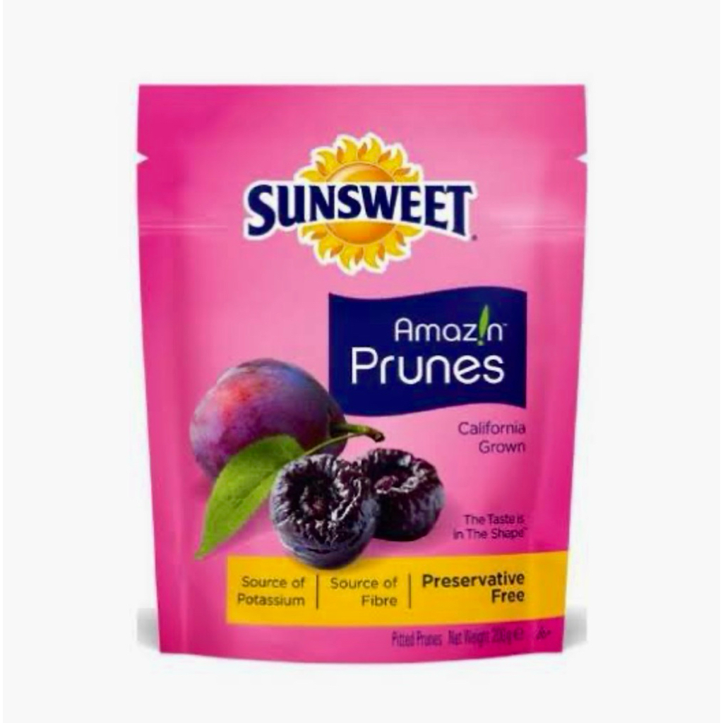 [HALAL] SUNSWEET PRUNES 200 GRAM/SUN SWEET BUAH PLUM KERING IMPORT USA/DRIED PLUMS/PITTED PRUNE KERI