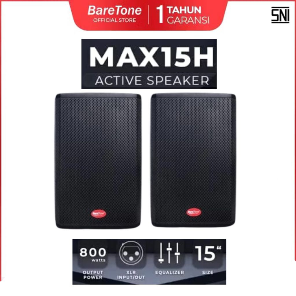 Speaker Aktif Baretone Max15h Original Speaker 15inch Baretone