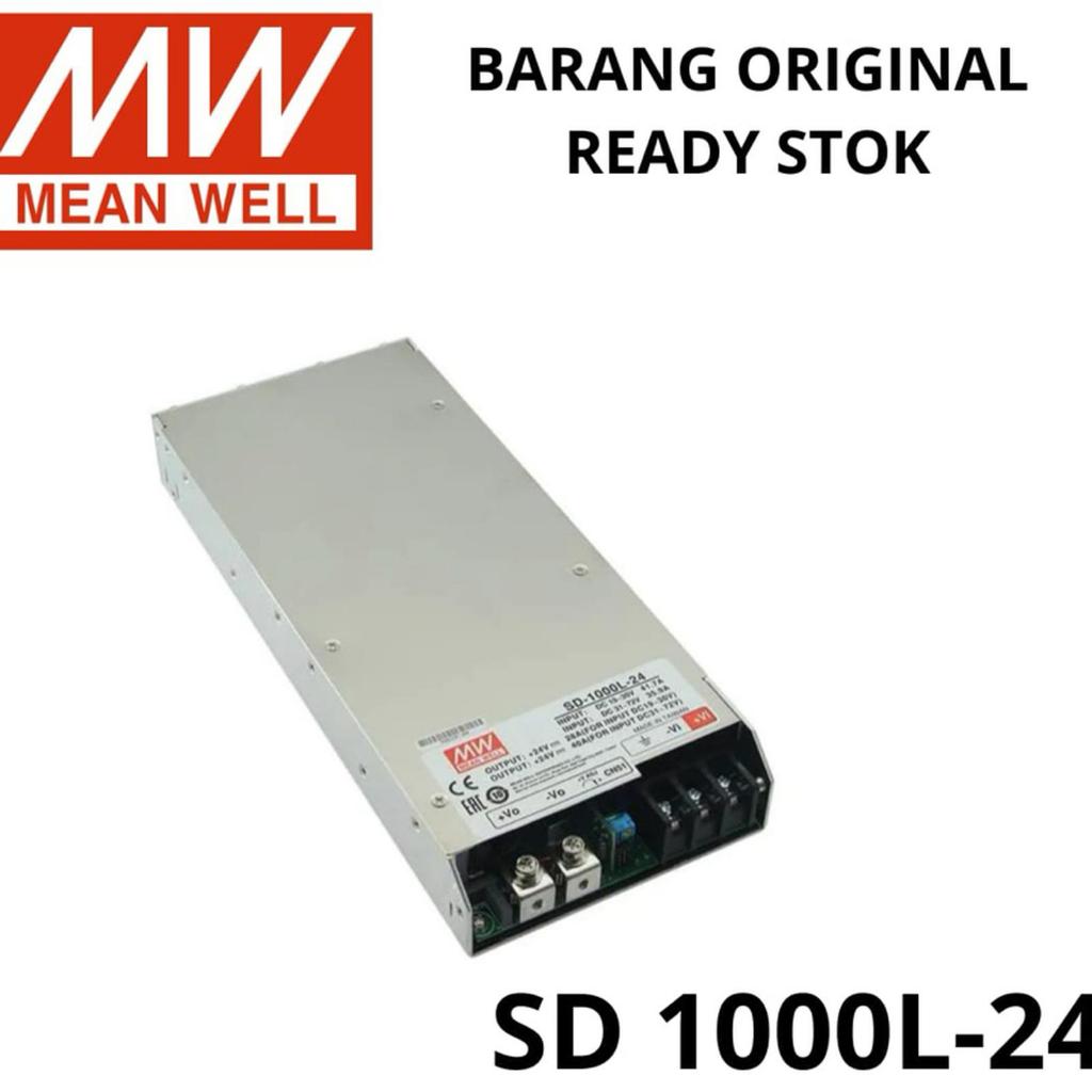 Mean Well MeanWell SD 1000L-24 24V 24Volt 40A DC-DC Converter Barang Original