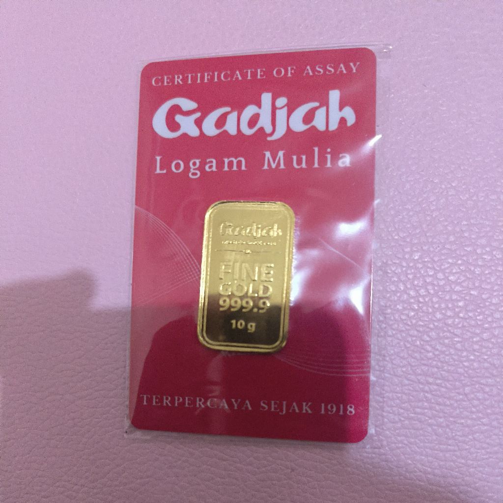 Emas batangan gadjah 10 gram