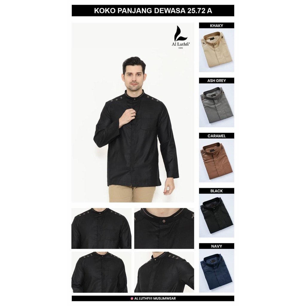 baju koko lengan panjang Al-Luthfi