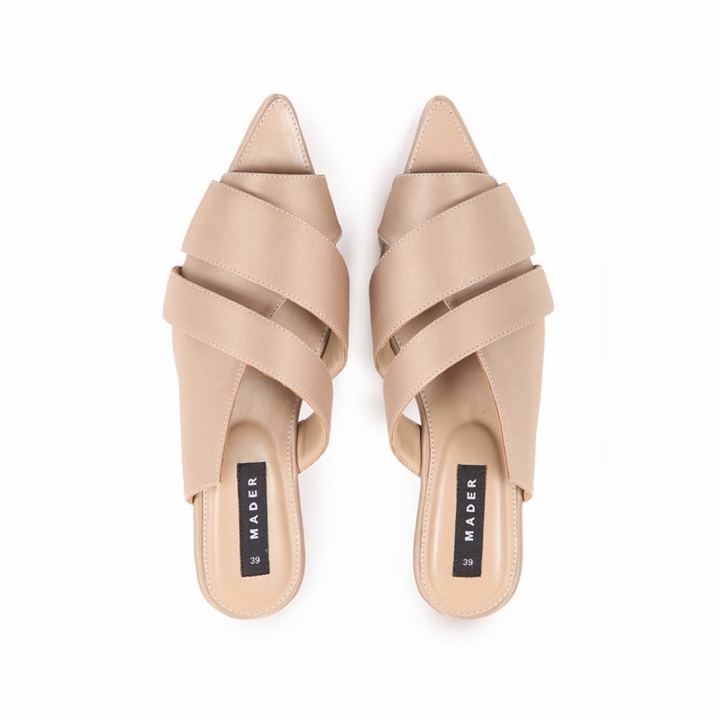 Mader - Mules Satin Gold - 41