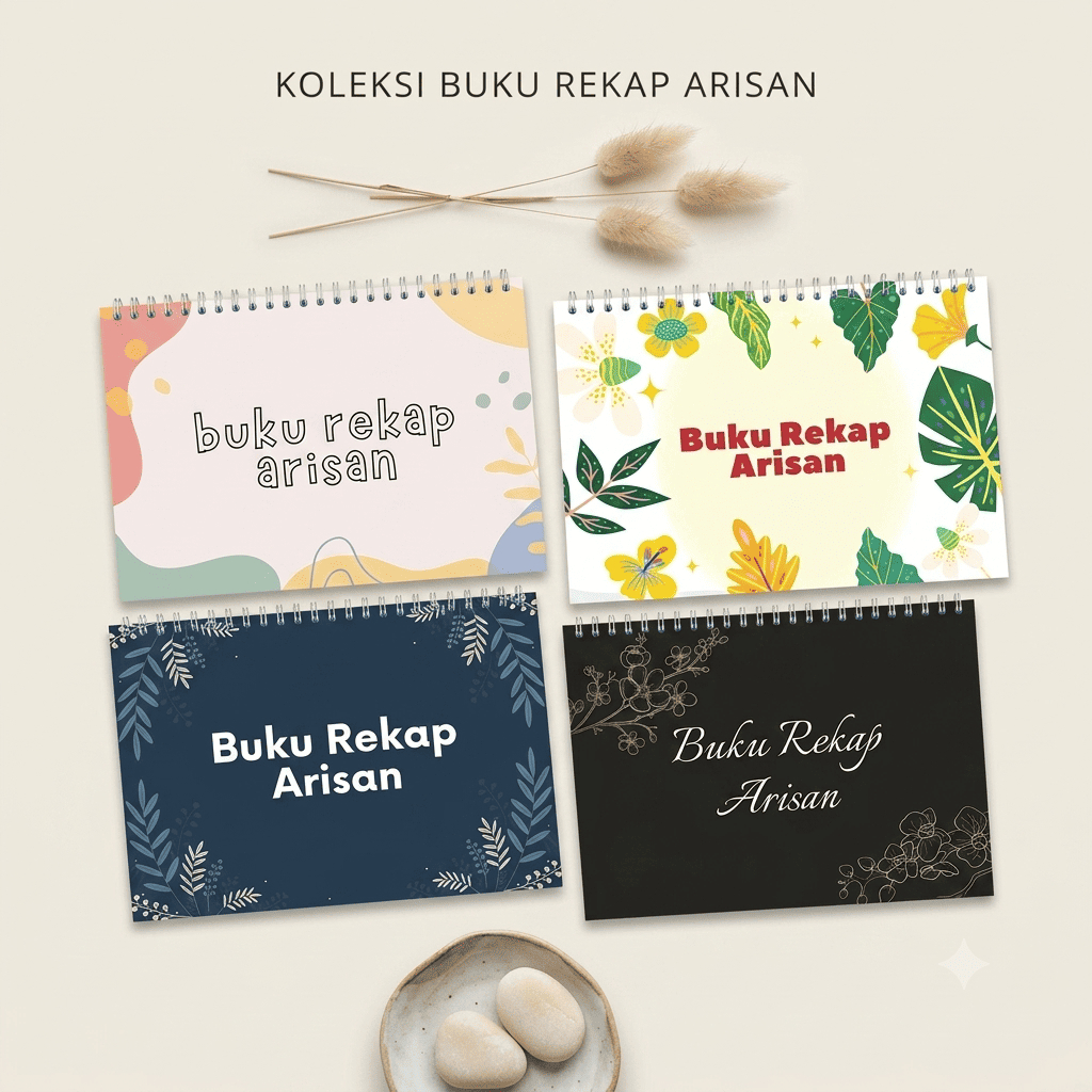 Buku Rekap Arisan A5  Spiral | Buku Administrasi Arisan, Buku Pencatatan Iuran & Keuangan Arisan