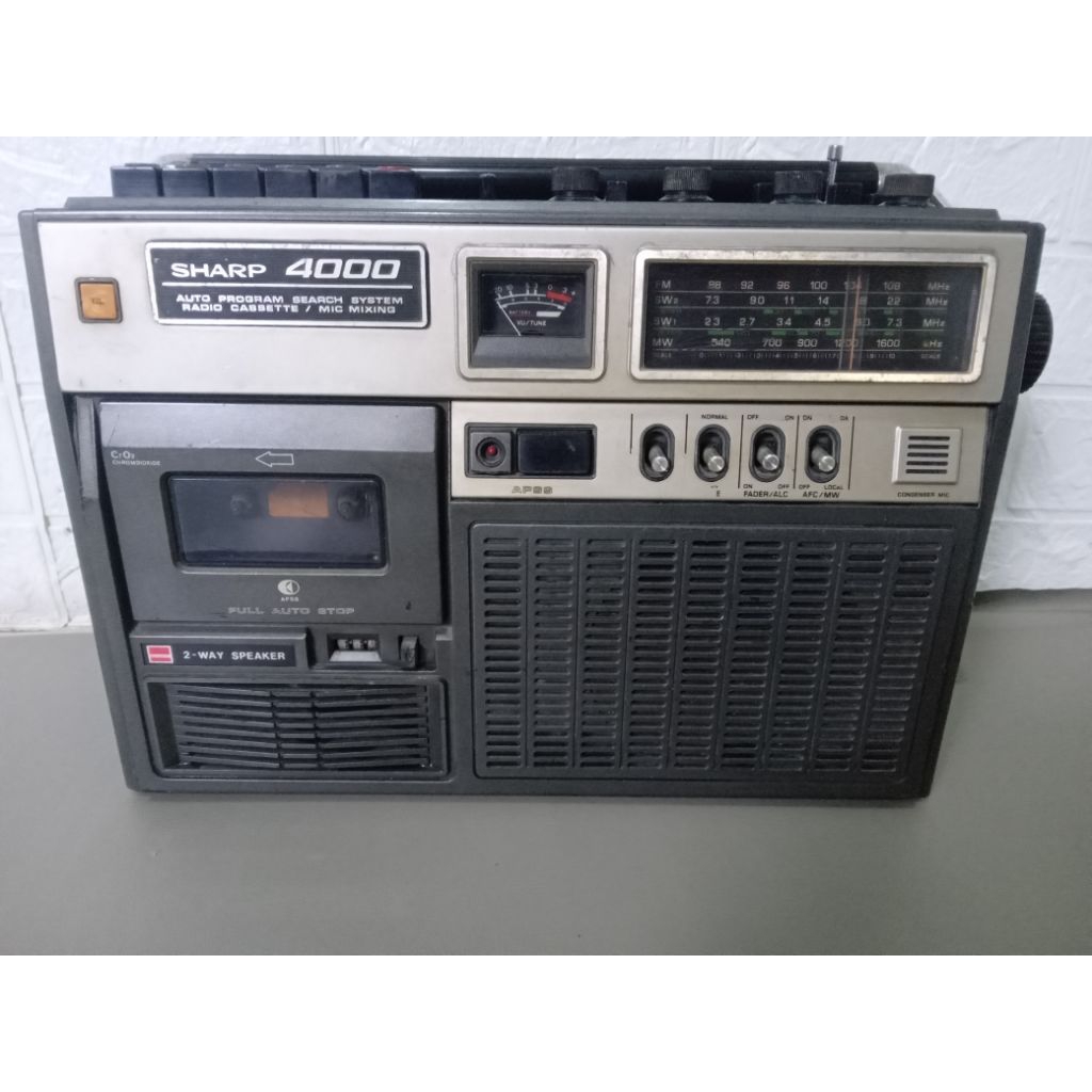 Radio tape sharp 4000 jadul antik of