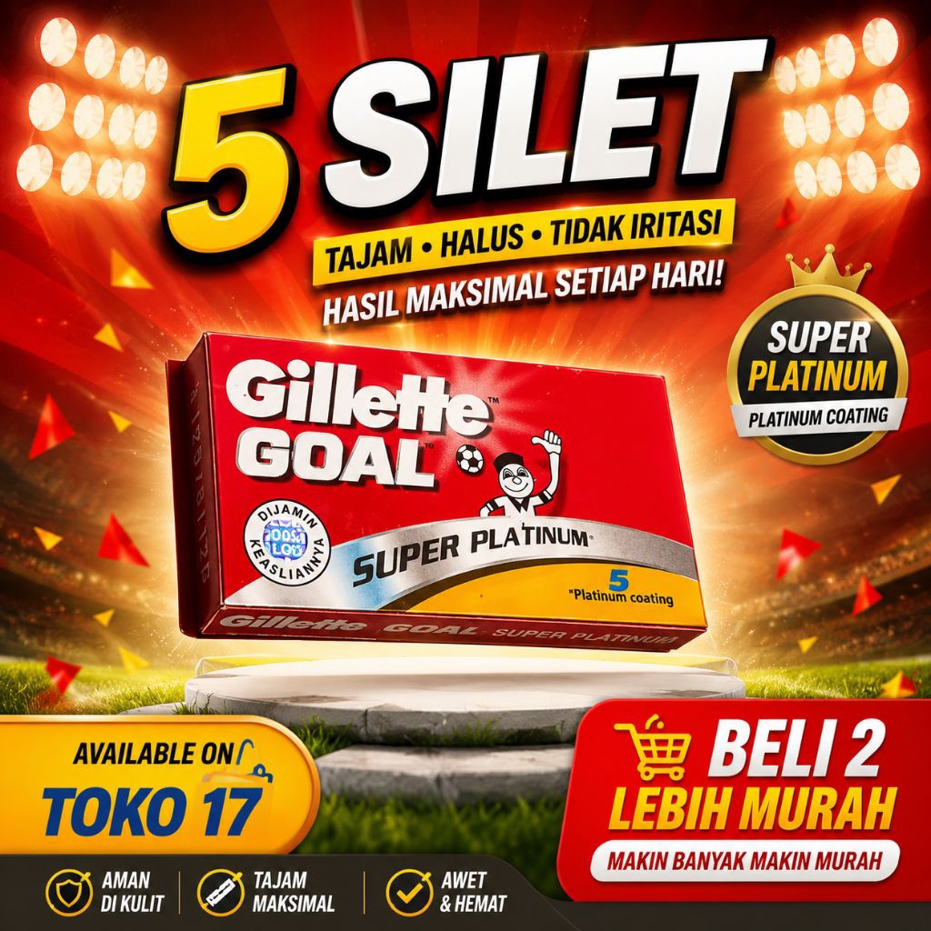 Silet Cukur Tajam Super Platinum isi 5 GNT