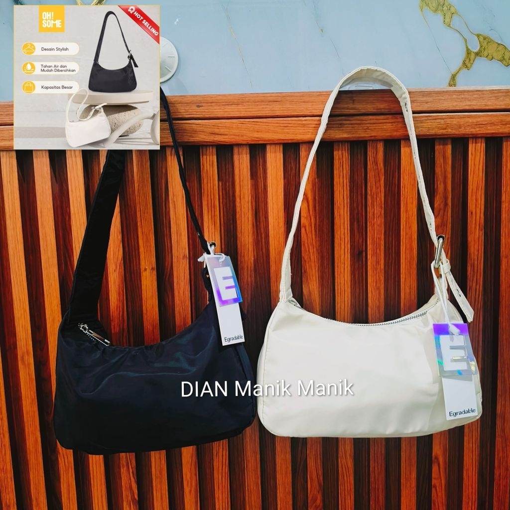OHSOME - Tas Nylon Premium Selempang Wanita /Egradable Underarm Bag