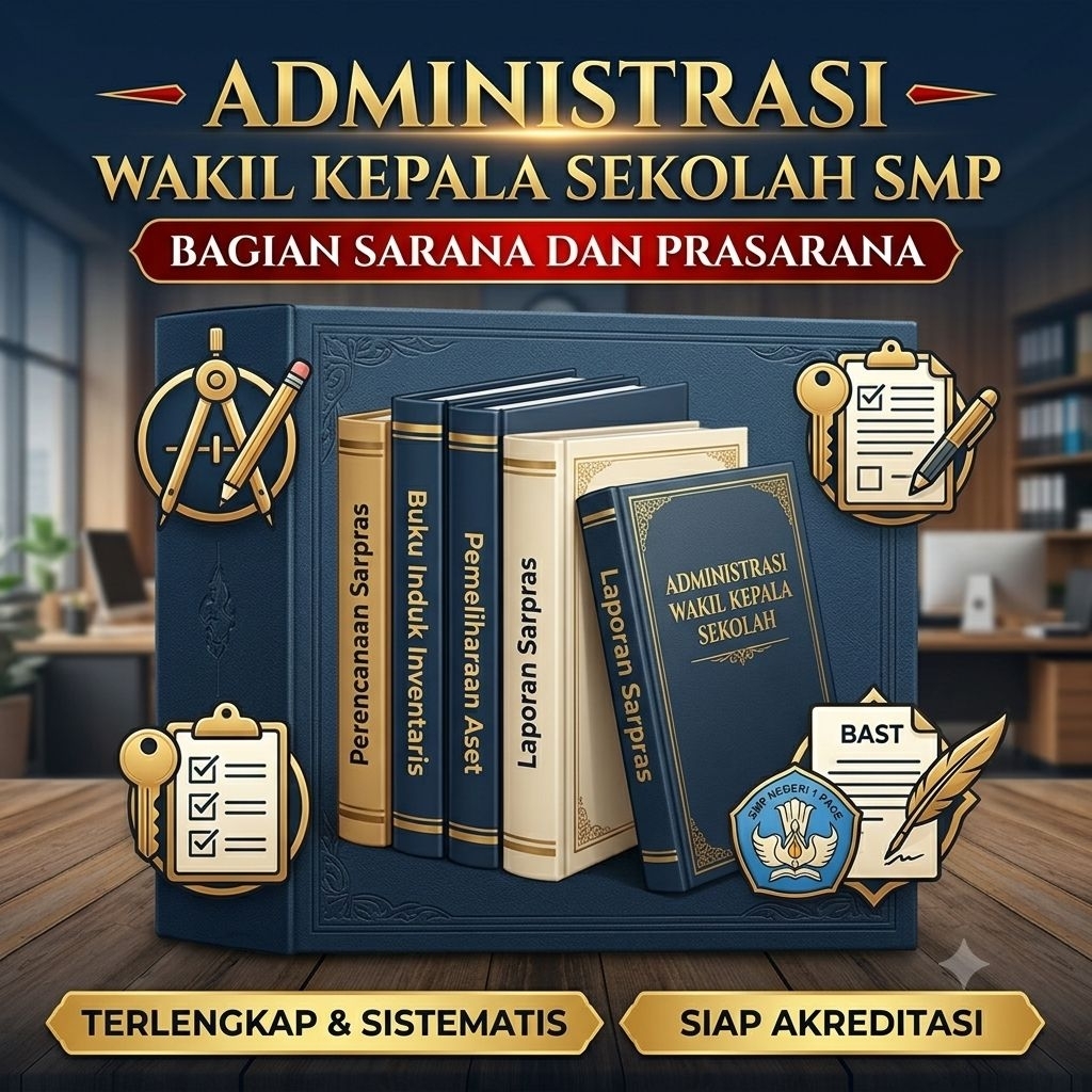 ADMINISTRASI WAKIL KEPALA SEKOLAH SMP BIDANG SARANA & PRASARANA – LENGKAP, SIAP PAKAI, SIAP AKREDITA