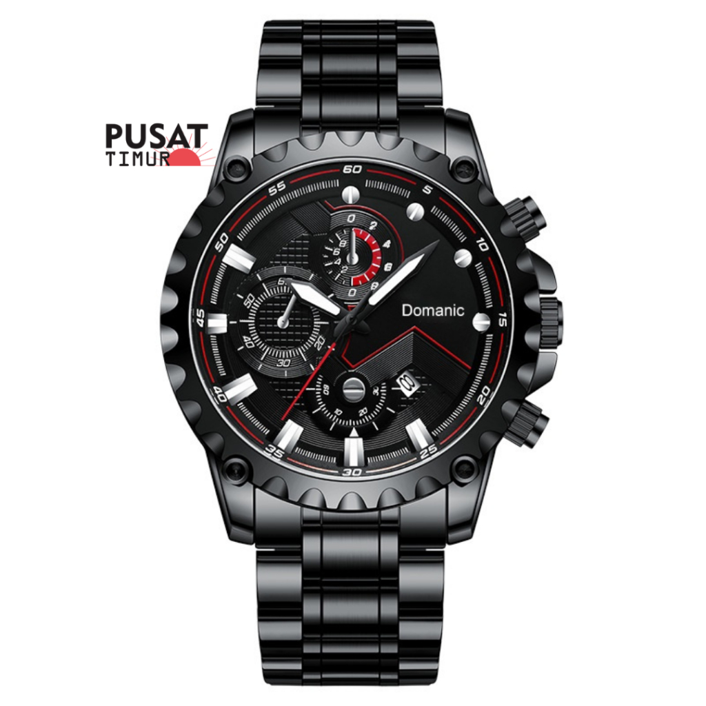 Jam Tangan Pria Fngeen 5757 Stainless Steel Quartz Model Casual | PUSAT TIMUR