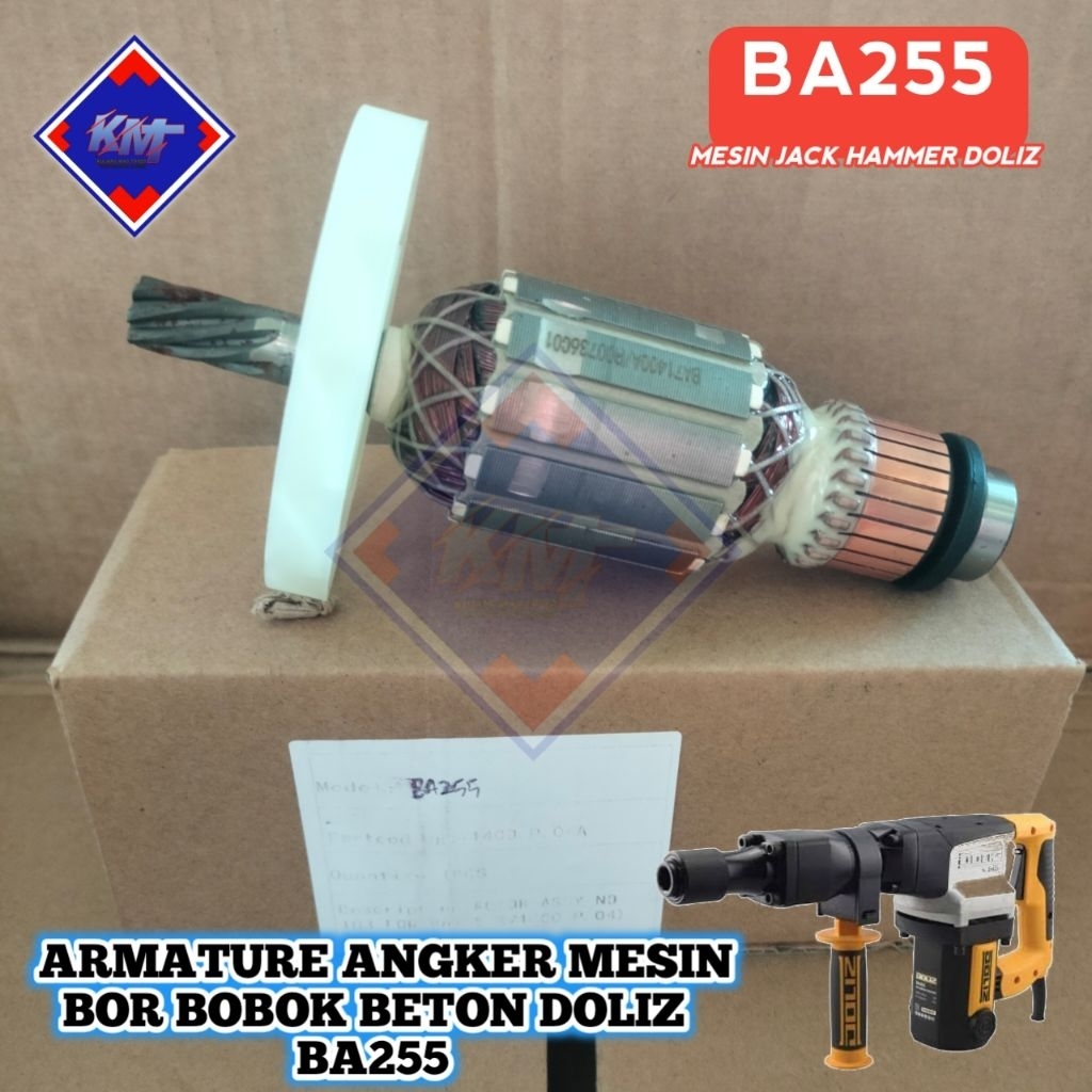 DOLIZ ARMATURE / ANGKER BA255 FOR MESIN JACK HAMMER DOLIZ BA 255 asli DOLIZ