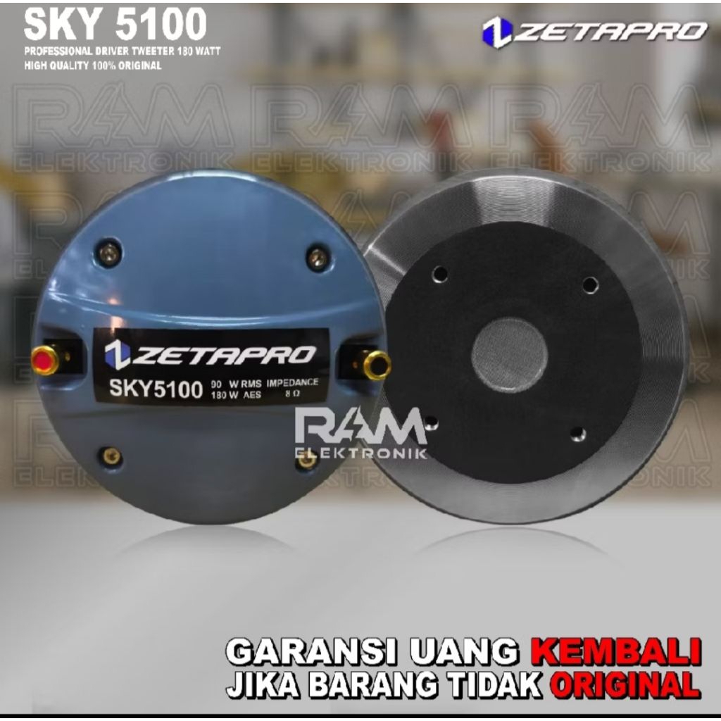 Driver Tweeter Zetapro SKY 5100 ORIGINAL Driver Zetapro SKY5100 51mm / 2 inch