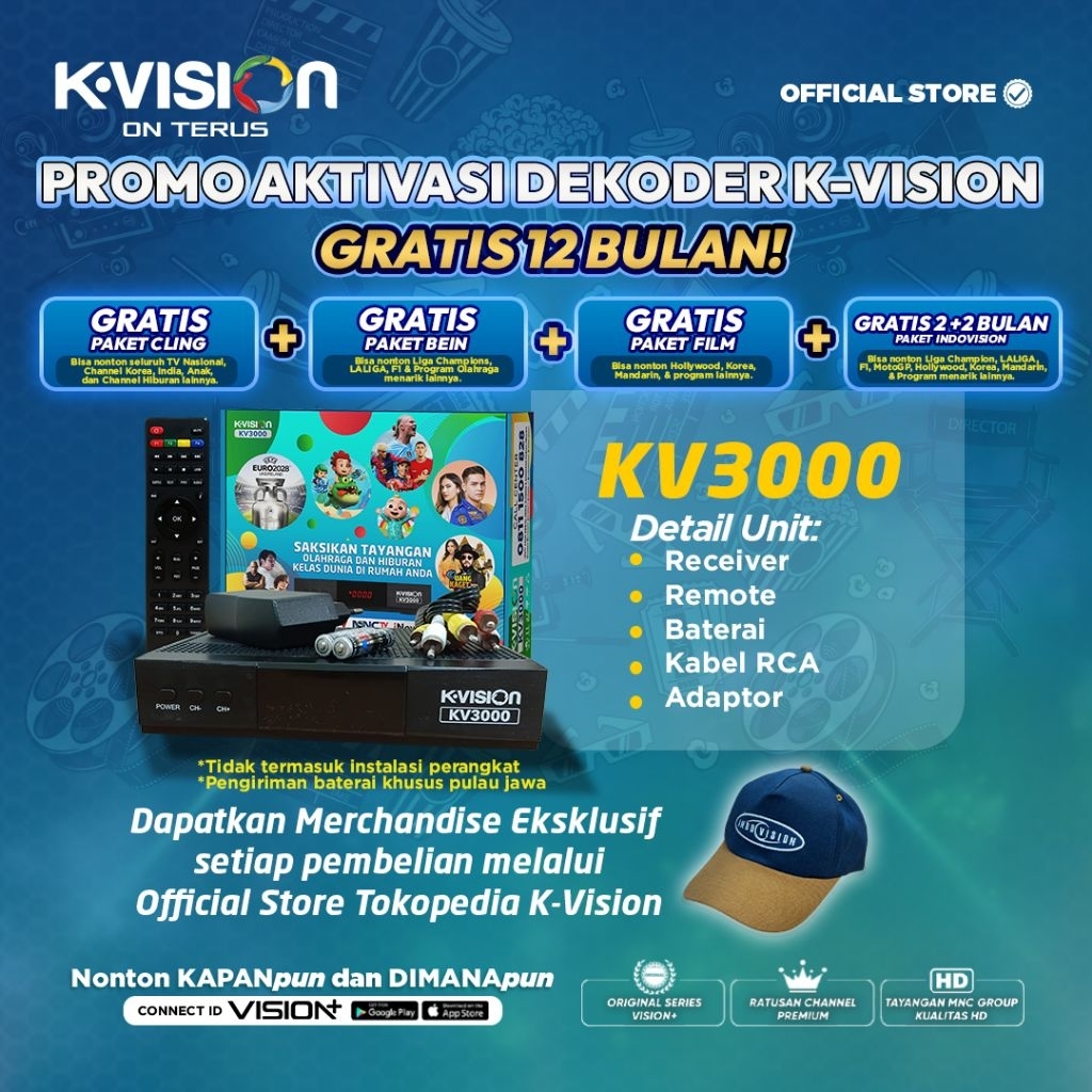 K-Vision STB/DSD/Receiver KV3000 Decoder Only