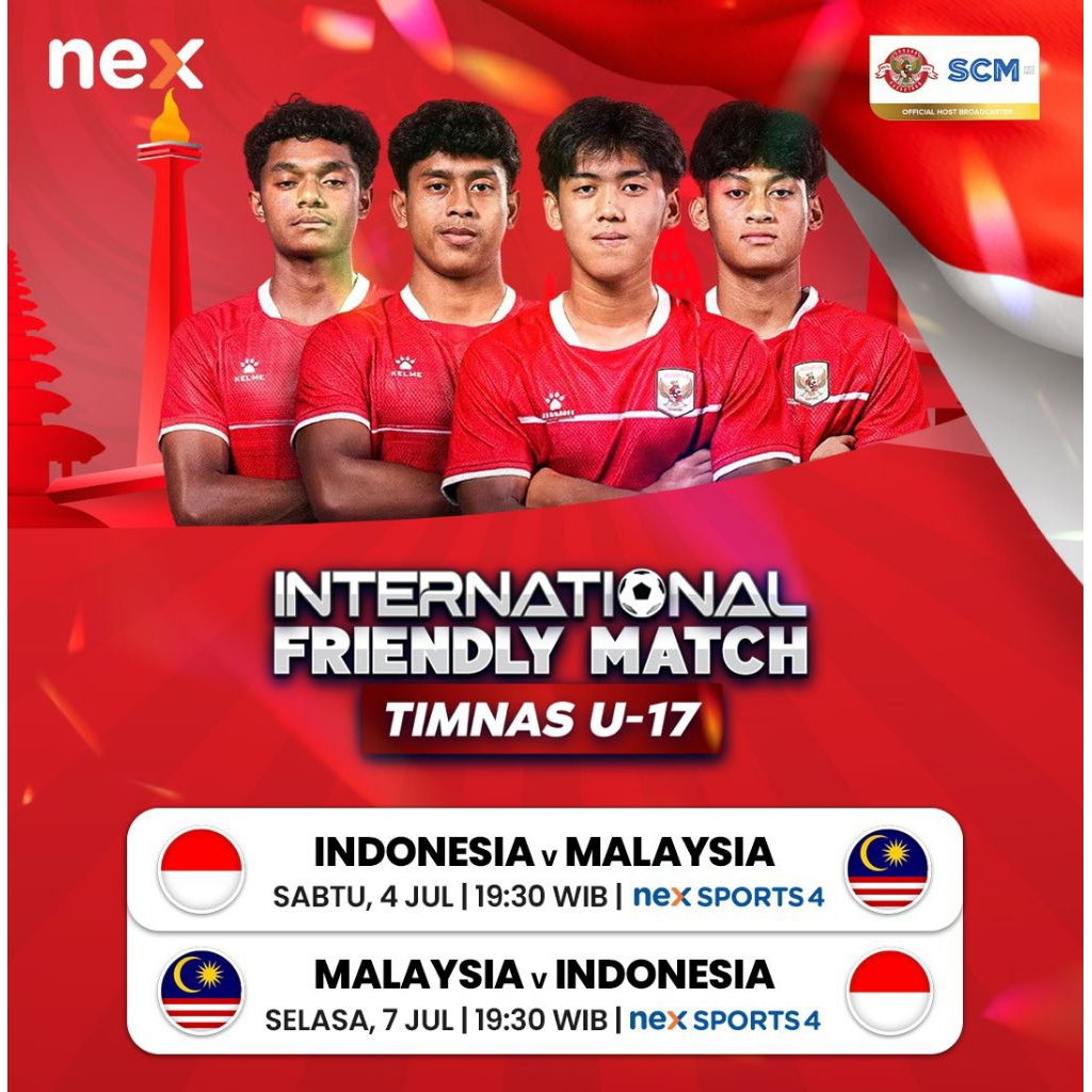 Nex parabola Paket Timnas Indonesia U-17