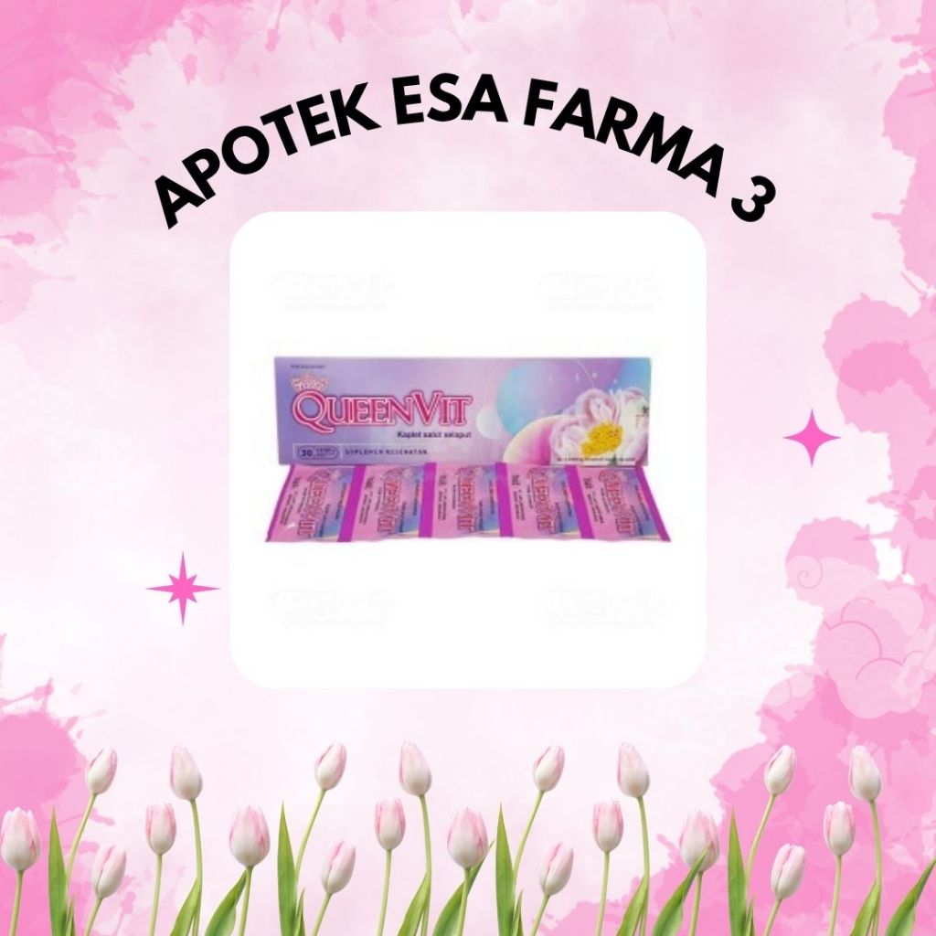 QUEENVIT Box isi 6 Capsul / Queenvit Suplemen Promil