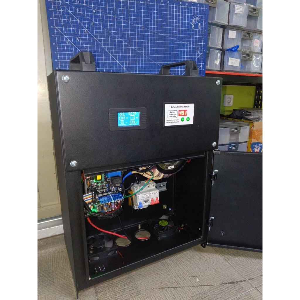 Box panel inverter lengkap trafo 7500 W PSW 7500w low frequency