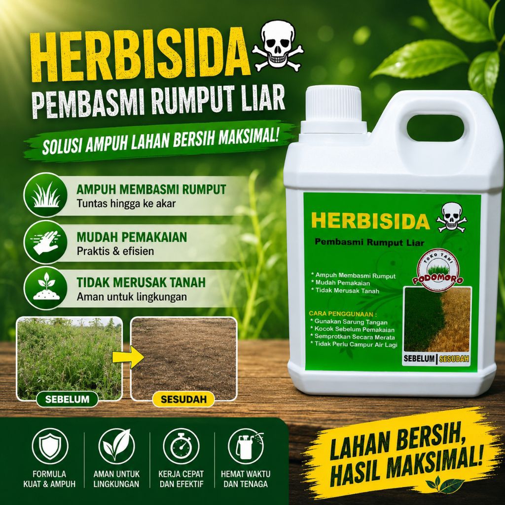 Hebisida pembasmi rumput liar ampuh