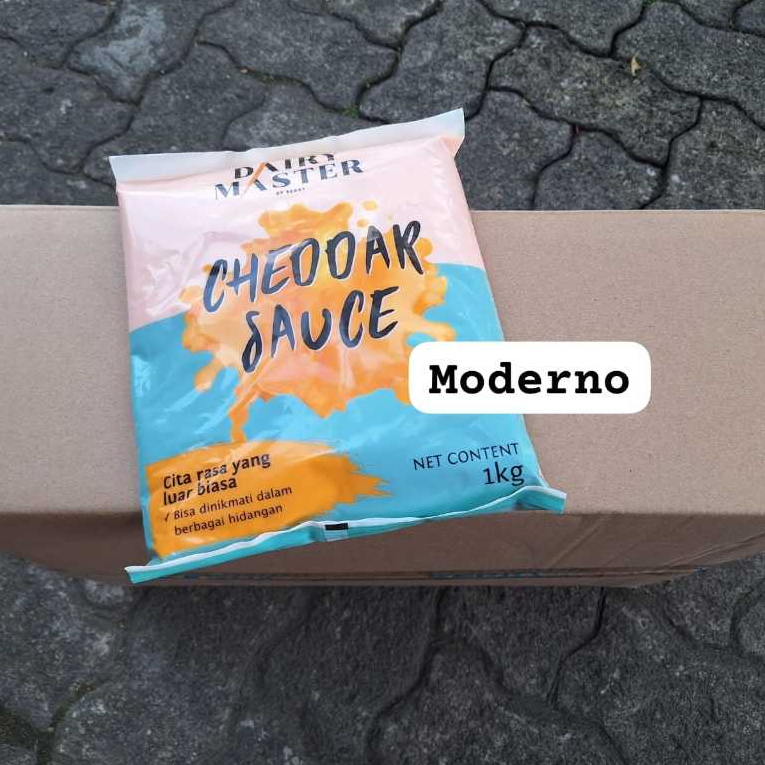 Dairy master Cheddar cheese sauce 1 kg Perkarton 12 pack - Dairy master cheddar sauce 1 kg